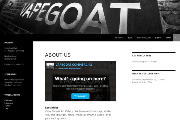 WordPress website example screenshot