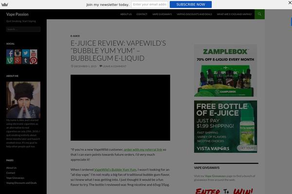 WordPress website example screenshot