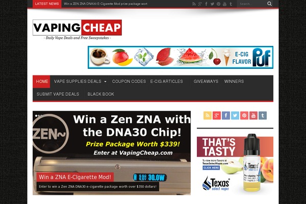 vapingcheap.com site used Vaping-child
