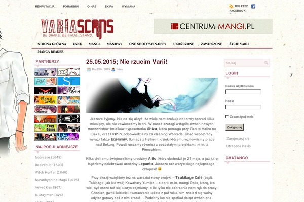 variascans.pl site used Animes