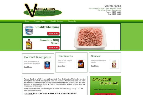 varietyfoods.com.au site used Variety
