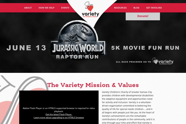 varietykc.org site used Variety
