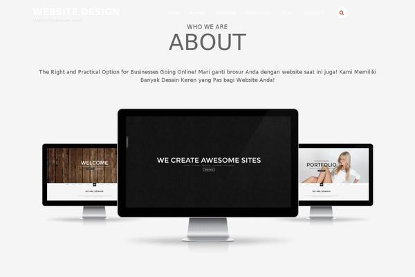 Corporate theme site design template sample
