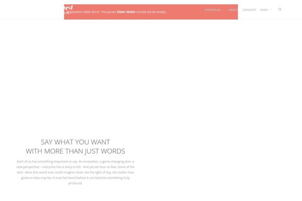 WordPress website example screenshot