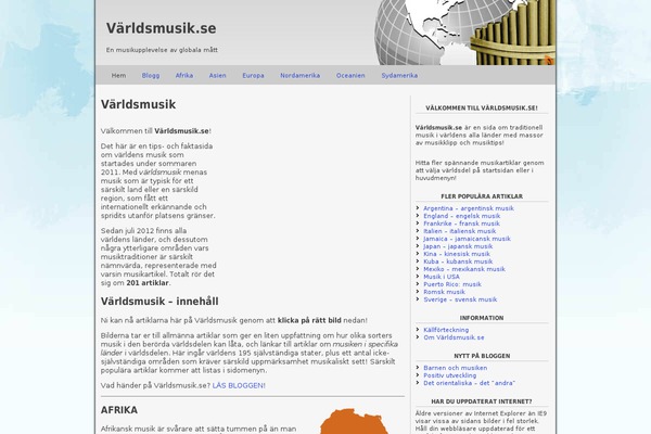 varldsmusik.se site used Fastfood