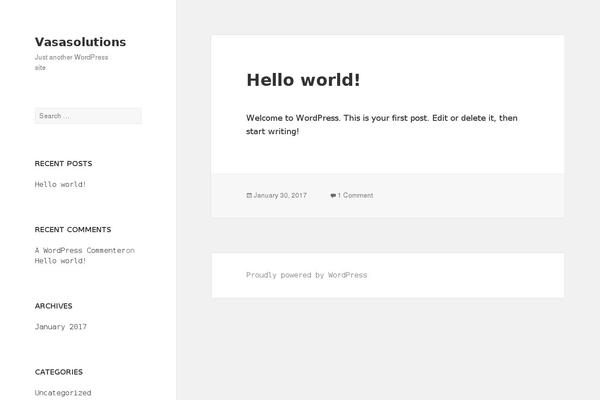 WordPress website example screenshot