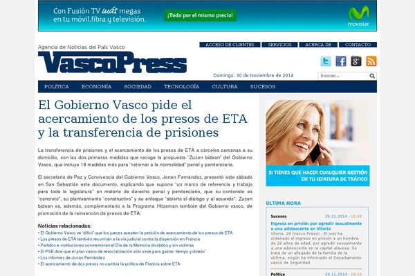 vascopress.com site used Tribune2.1.7