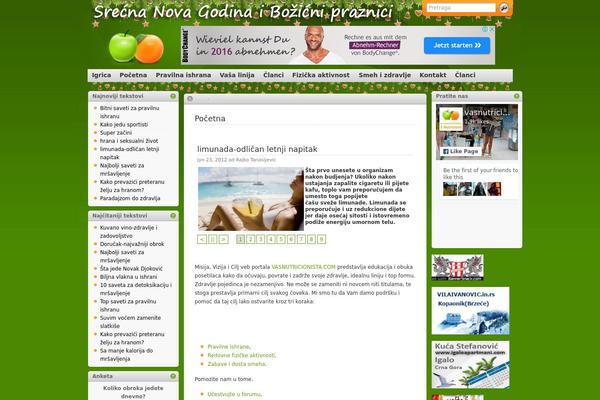 vasnutricionista.com site used I3theme-1-8-grassygreen