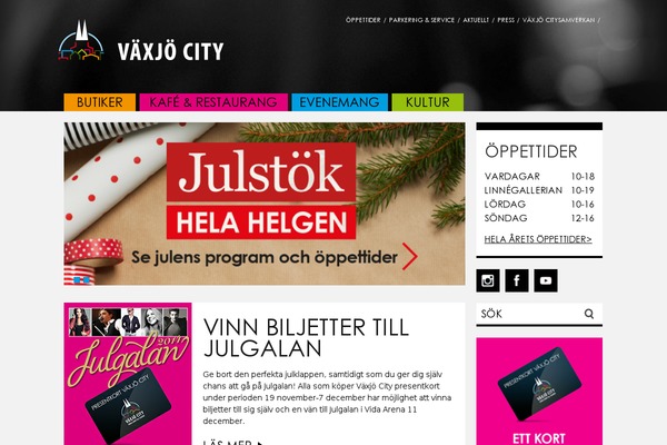 vaxjocity.se site used Vaxjo