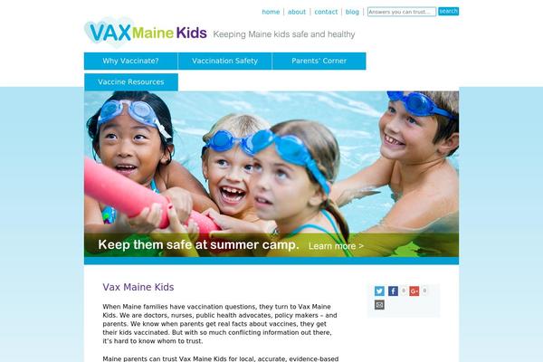 vaxmainekids.org site used Vax