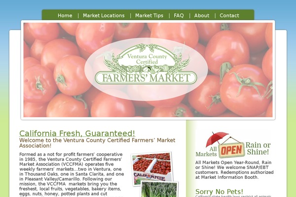 vccfarmersmarkets.com site used Farmersmarket