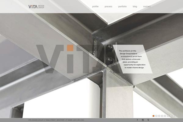 vita theme site design template sample
