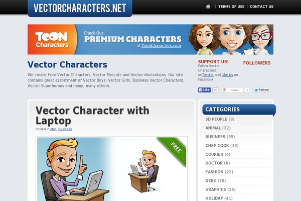 vectorcharacters.net site used Psd Files