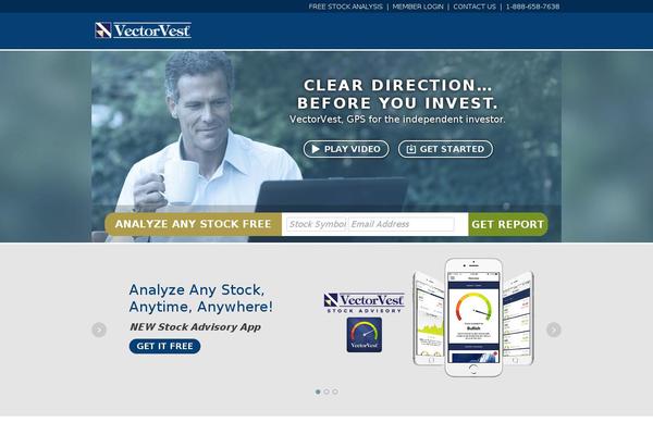 vectorvest.com site used Avada Child Theme