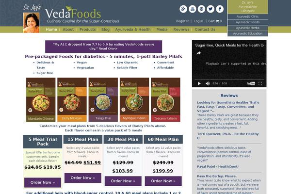 VEDA website example screenshot