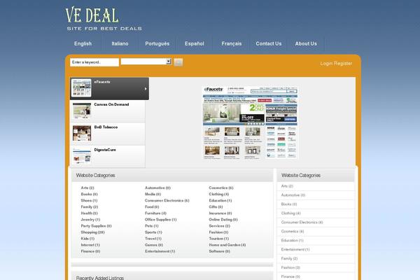 vedeal.com site used Directorypress