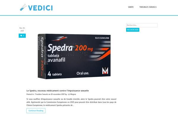 vedici.fr site used Medics