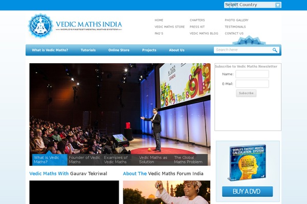 vedicmathsindia.org site used Vedic