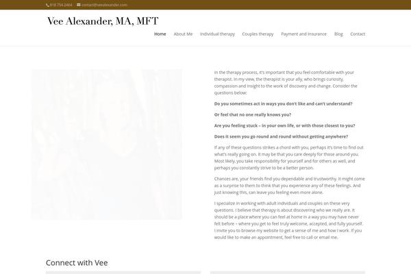 Divi theme site design template sample
