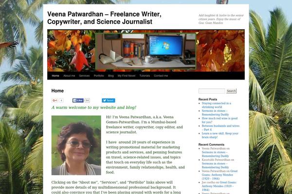 Twenty Ten theme site design template sample