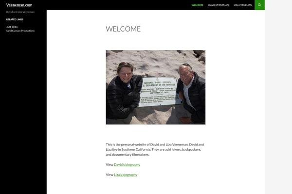 Twenty Fourteen theme site design template sample