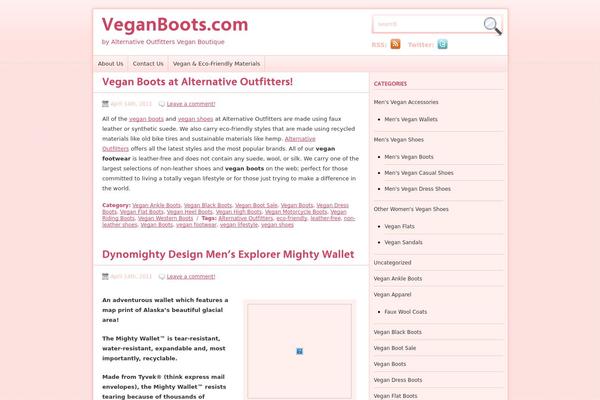 veganboots.com site used inVogue