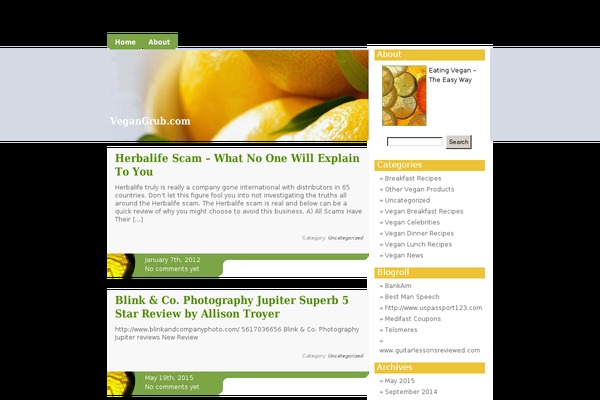 vegangrub.com site used Citrus Mix