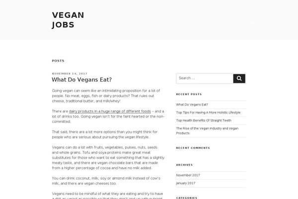 WordPress website example screenshot