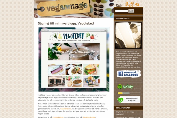 veganmage.se site used Veganmage