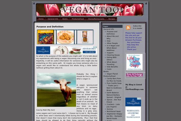vegantoo.com site used BrushedMetal