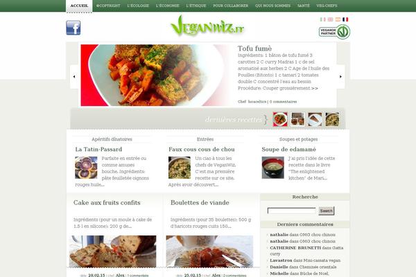 veganwiz.fr site used Flatnews_veganblog