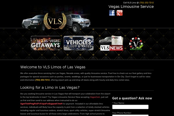 vegaslimousineservice.com site used Vls