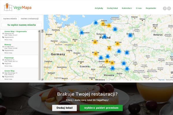 vegemapa.pl site used Appointment Green