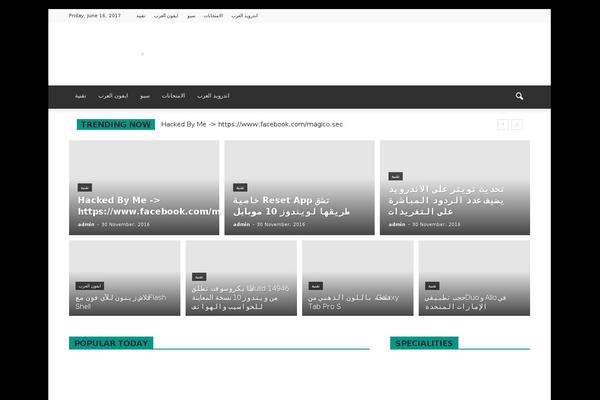 Newspaper theme site design template sample
