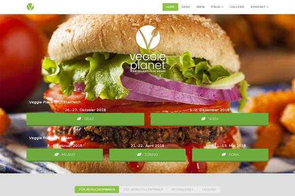 Vegan theme site design template sample