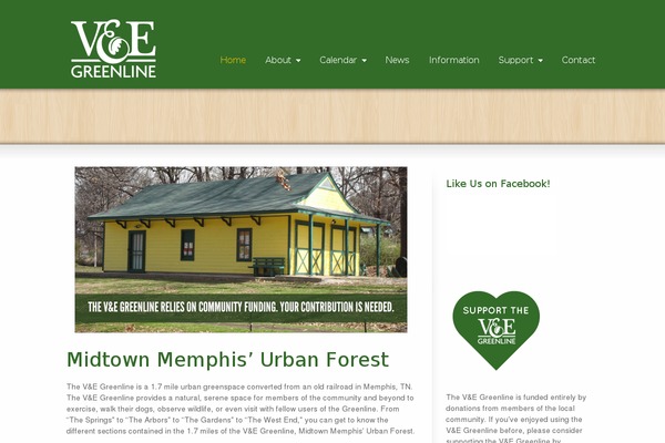 vegreenline.org site used Striking_responsive