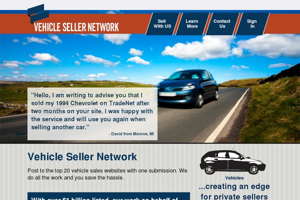 vehiclesellernetwork.com site used NewHome