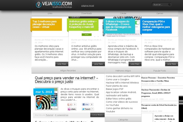 vejaisso.com site used Icons