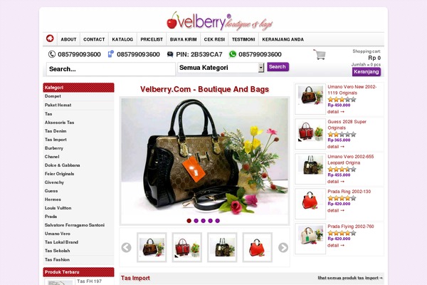 velberry.com site used Velberry