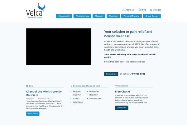 velca.co.nz site used Chiropractic
