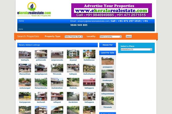 Trivandrumproperty3 theme site design template sample