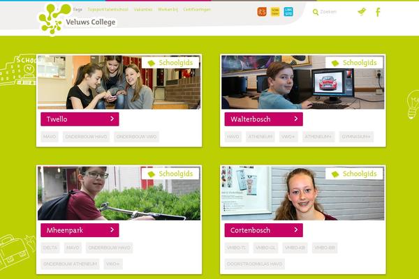 veluwscollege.nl site used Veluws-college