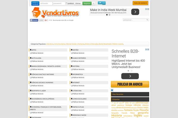 venderlivros.com site used Venderlivros