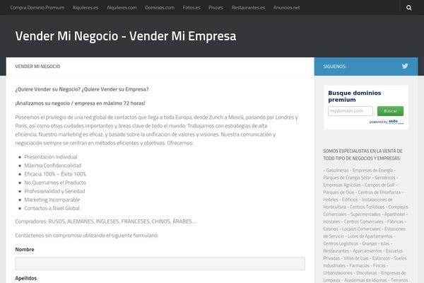 venderminegocio.com site used Vender