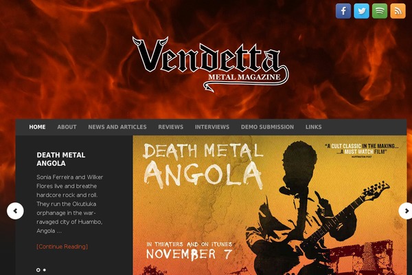 vendettametalmagazine.com site used Vendetta