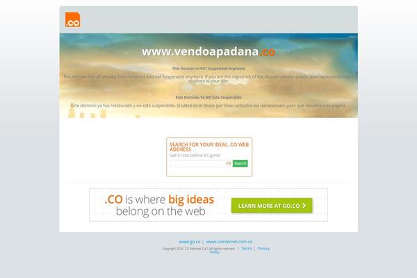 vendoapadana.co site used Wp_amilia