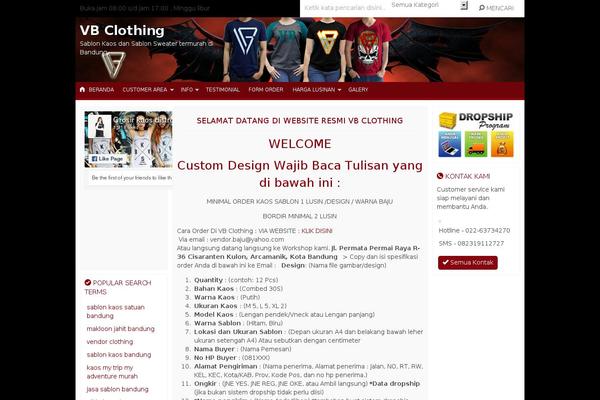 WordPress website example screenshot