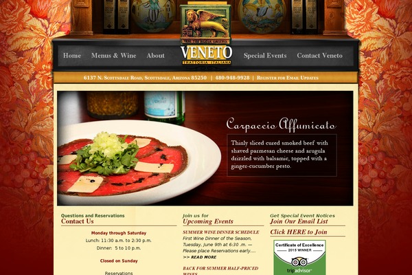 venetotrattoria.com site used Veneto