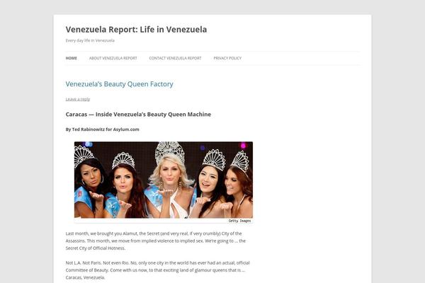 Twenty Twelve theme site design template sample