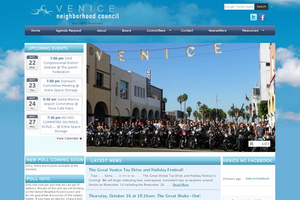 Site using Custom Facebook Feed plugin